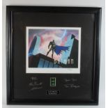 Batman Animated Series limited edition framed presentation Senigraph, mount signed by five,