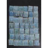Victoria, Australia, used 1884 'Stamp Duty' stamps £2 x44 Unchecked lot, mixed condition (qty)