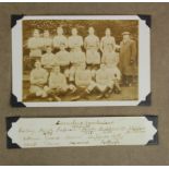 Rugby postcard with legend from Jerome collection of Rugby Teams from the Past which were part of