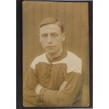 Football postcard b&w RP of William Murray known as "Tiddler" circa 1920. Played for