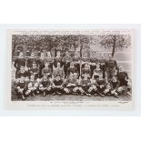 South African Rugby Football Team RP postcard, postmarked 1907. Paul Roos is the Captain.