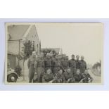 Wartime - a privately taken RP postcard sized photo of a British Forces Squad c1944/45 in uniform