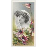 Taddy - Actresses with Flowers, type card - no.7, VG, cat value £90