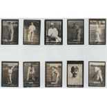 Ogden - Guinea Gold issue - Cricketers, Base I, part set 10/11 in pages, mixed condition, mainly