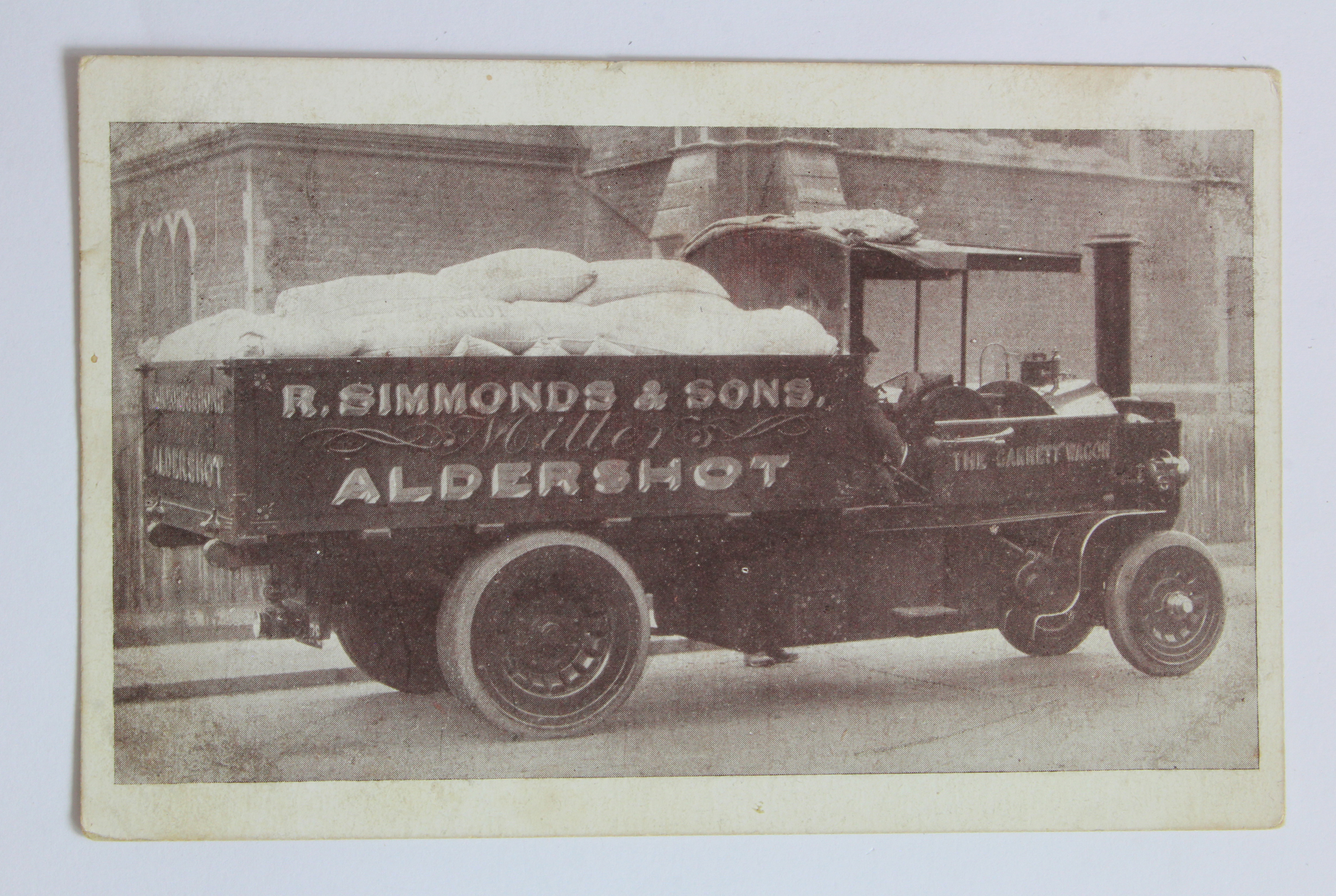 Steam driven lorry, R S Simmonds, Miller, Aldershot   (1)