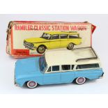 Japanese tinplate toy by Cragston Industries 'Rambler Classic Station Wagon', contained in