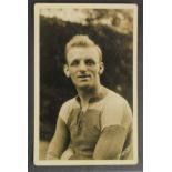 Football postcard RP b&w of William Ellerington, Middlesborough c1920 by Simpson. He played 1919-