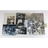 Everton v Arsenal 26/9/1932 matted signed cutting of Dixie Dean scoring Everton goal (10"x8") in