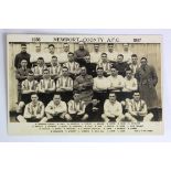 Football RP postcard Team Photo 1936-1937 Newport County AFC. Image by A V Day of Newport