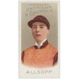 Kinnear - Jockeys, set 1, type card, Allsopp, VG cat value £75