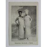 Medical. Albino native Negro woman, North Africa postcard c1908.