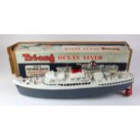 Triang clockwork ocean liner 'R.M.S. Pretoria Castle', key present, model length 51cm approx.,