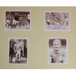 England World Cup 1966 album page with Pannini stickers signed by players who played in 1966 World