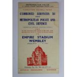 Combined Services XI v Metropolitan Police and Civil Defence, F/L Professionals at Empire Stadium