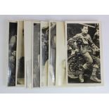 Speedway RP postcard sized photos of Wimbledon Riders mostly head & shoulders images in racing