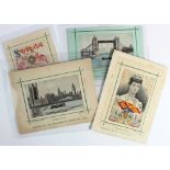 Woven Silks by Grant, Franco British Exhibition 1908, Tower Bridge, Houses of Parliament Souvenir