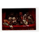 Louis Wain cats postcard - Tuck: At the Play (theatre)