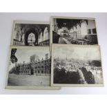 H G Gibbs estate - Oxford University College various views (approx 14.5" x 12" inches). (4)
