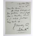 General Sir Ian Standish Montieth Hamilton, (1853-1947), Commander at Gallipoli, Autographed