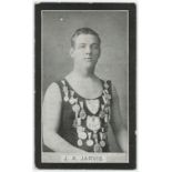Smith - Champions of Sport (blue back), type card, J A Jarvis, G - VG (corner & edge knocks) cat