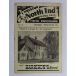 Preston North End v Ipswich Town FA Cup 5th Rnd 20/2/1954, the 1st time Ipswich reached the 5th Rnd.