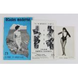 Harrison Marks Etudes Moderne (French 50's Photo Magazine) very rare, plus advertising leaflet and