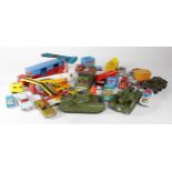Diecast. A collection of diecast vehicles, including Dinky, Corgi etc. (Chipperfields, Shadow 2,