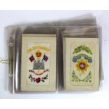 Embroidered Silks, inc Regimental, Suffolk Regt, Sussex Regt, RAMC 1915, Patriotic, Dated, and