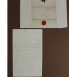 Norton (Caroline, 1808-1877). An original two-sided manuscript letter, signed by Caroline Norton,