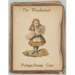 GB - The Wonderland postage stamp case by Lewis Carroll, complete with stamps, envelope & Wise Words