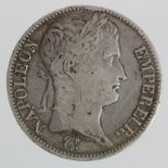 France, Napoleon silver 5 Francs 1811A, GF, edge knocks.