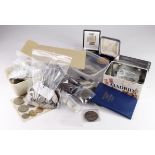 GB & World Coins, accumulation in a box, mostly 20thC predecimal, a little silver noted, a few