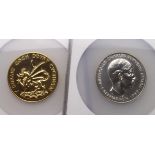 British Commemorative Medals (2): Silver & Bronze 1969 Prince of Wales Investiture Medals (58mm),