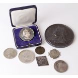 GB, Empire & Commonwealth commemorative medals, tokens etc. (8) 18th-20thC including silver, noted