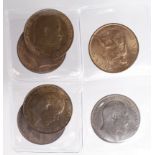 GB Pennies (6): 1901 BU light scratches, 1902 EF, 1905 GEF streaky lustre, 1906 EF, 1909 AU, and