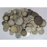 World Silver Coins (97) mixed fineness, 19th-20thC, mixed grade.