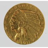 USA Gold $5 1911 VF, a few scratches.
