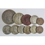 USA (11) 19th-20thC assortment including silver, mixed grade.