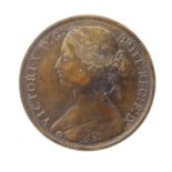 Penny 1867, obv 6, rev G, GVF