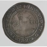 Edward VI silver shilling, Fine Silver Issue 1551-1553, mm. Tun, Spink 2482, large, full, round