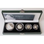 Royal Mint: United Kingdom Britannia Silver Proof 4-Coin Set 2007 aFDC (a little toning) cased