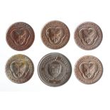 British Academic Medals (6) bronze: 5x Edinburgh University to Hector W.G. Mackenzie for various