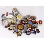 Badges, mixed lot of badges - 51 enamel ( includes 20 bowling badges) + 31 tin badges. (approx 82