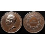 British Exhibition Medal, bronze d.48mm: Great Exhibition 1851, Services Medal by W. Wyon; named