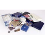 Commemorative Medals, Repros & Fantasies; a 'stacker box' full; silver noted including Royal Mint
