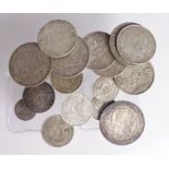 GB Silver (16) late 19th-20thC assortment, noted Shilling 1897 aEF, Sixpences 1914 nEF, 1915 EF,