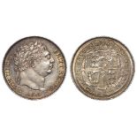 Sixpence 1819 small 8, lightly toned EF