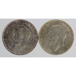 Florins (2): 1918 nEF,and 1922 nEF