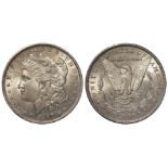 USA Morgan Silver Dollar 1889O, lightly toned UNC
