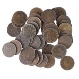 GB Farthings (40) mostly Queen Victoria 'bun head' bronze, plus a couple of fractional, mixed